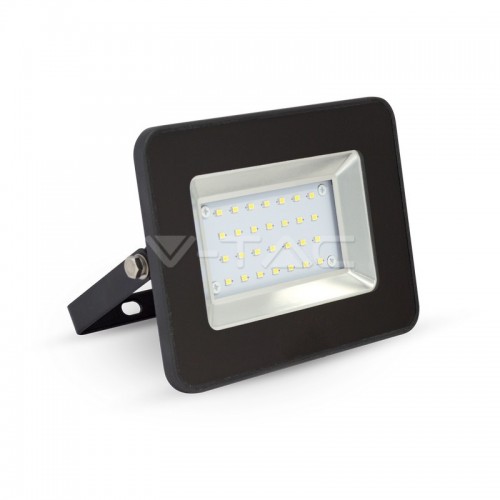 20W LED Прожектор SMD Черно Тяло Бяла Светлина