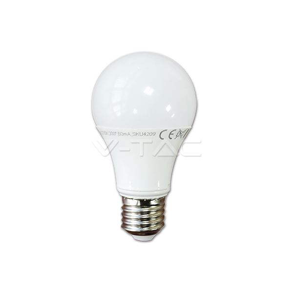LED Крушка - 10W E27 A60 Термо Пластик Топло Бяла Светлина Димируема