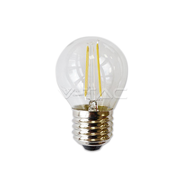 LED Крушка - 2W Filament E27 G45 Топло Бяла Светлина
