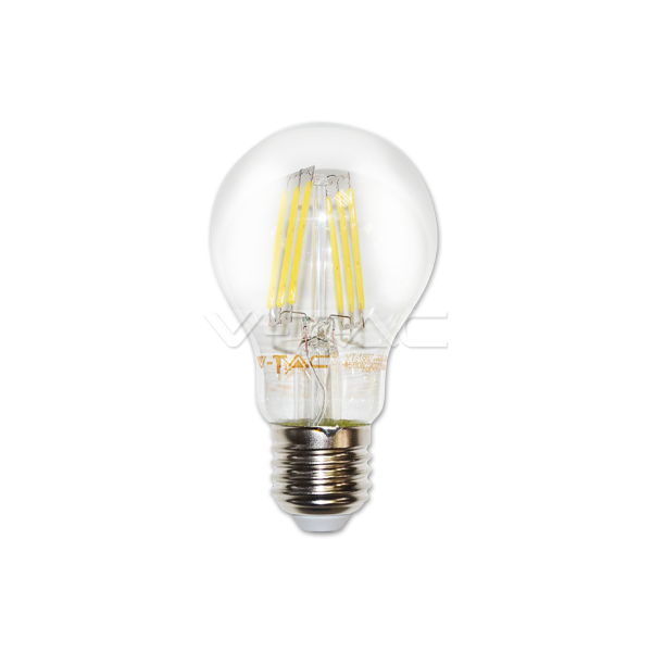 LED Крушка - 6W Filament E27 A60 Неутрално Бяла Светлина