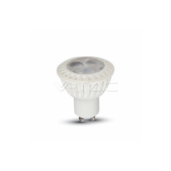 LED Крушка - 7W GU10 SMD Пластик Бяла Светлина