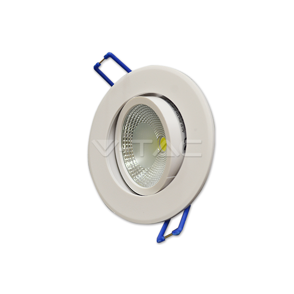 5W LED Луна COB Кръгъл Модул - Бяло Тяло Бяла Светлина