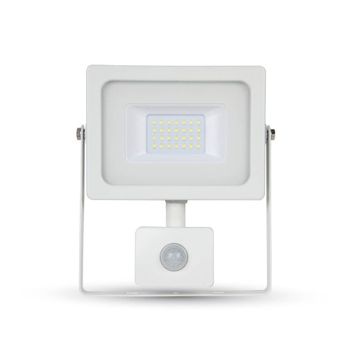 20W LED Прожектор SMD Сензор Бяло Тяло Бяла Светлина