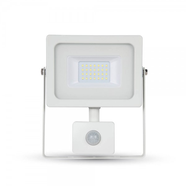 20W LED Прожектор SMD Сензор Бяло Тяло Бяла Светлина