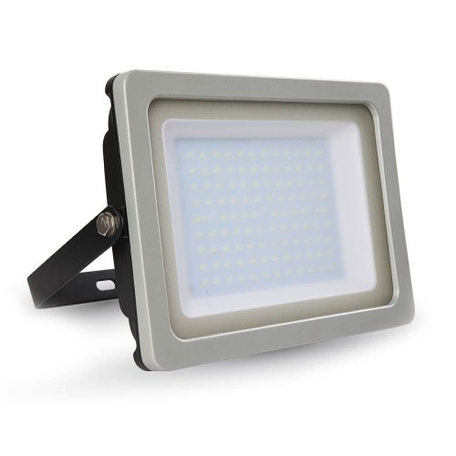 100W LED Прожектор SMD Черно/Сиво Тяло Бяла Светлина