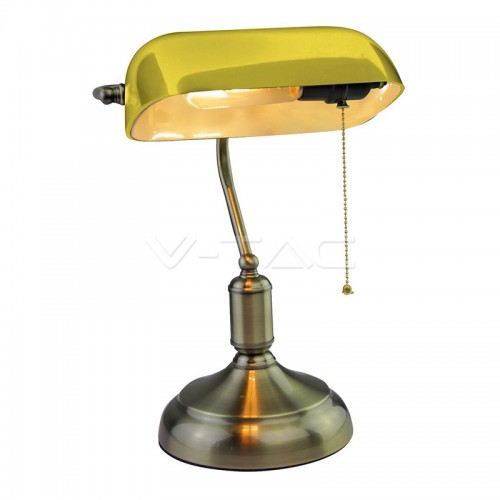 Настолна Лампа Банкер Е27 Жълта