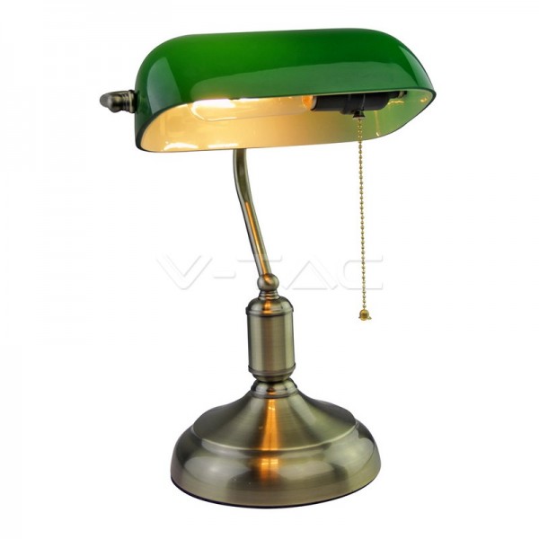 Настолна Лампа Банкер Е27 Зелена