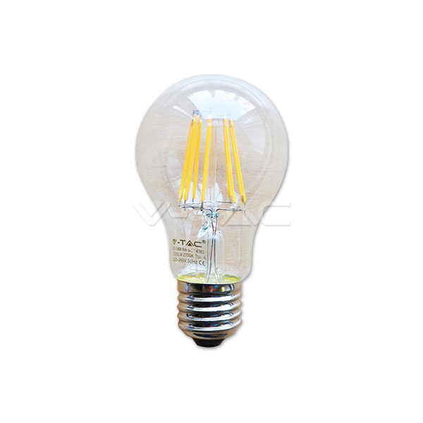 LED Крушка - 8W Filament Patent E27 A60 Топло Бяла Светлина