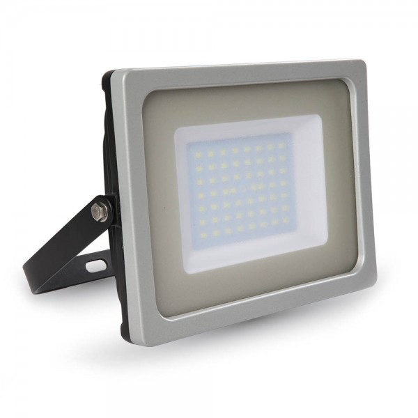 50W LED Прожектор SMD Черно/Сиво Тяло Бяла Светлина