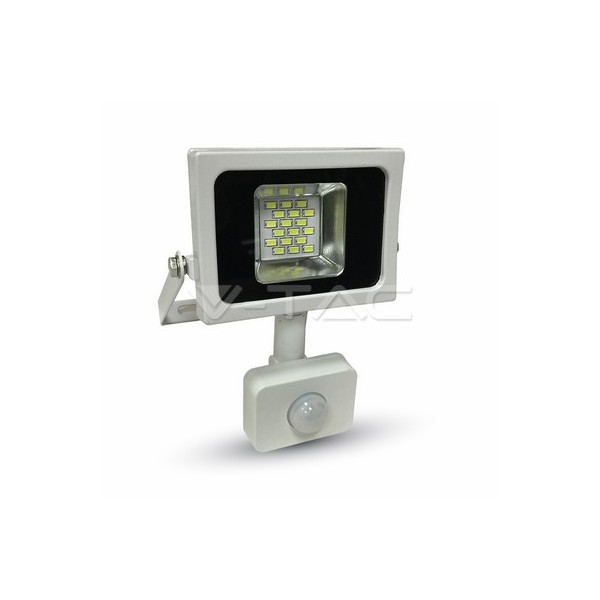 10W LED Сензор Прожектор Бяло Тяло